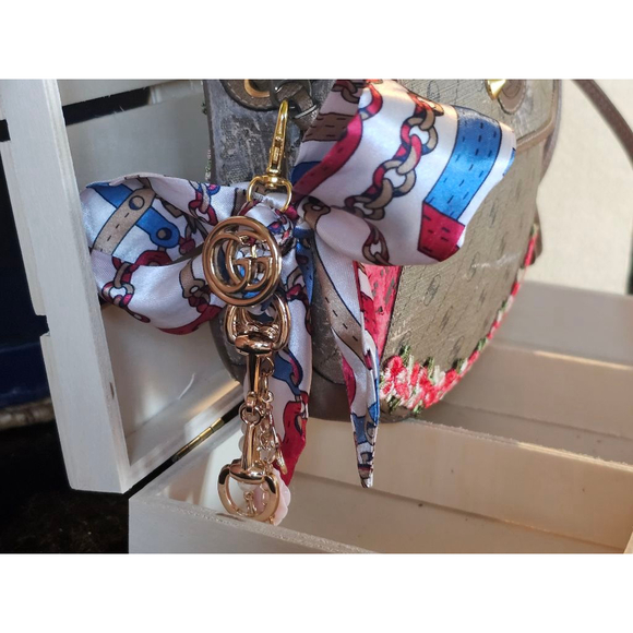 Gucci Rigate Interlocking GG Crossbody wTwilly/Patches/Charms Added Plus Dustbag - Picture 7 of 15